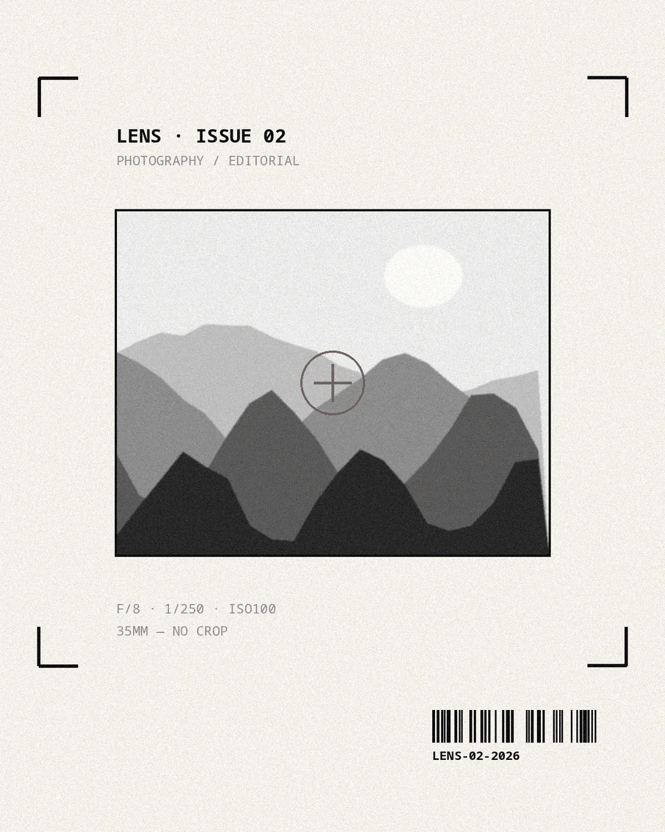 Lens · Issue 02 — 项目封面